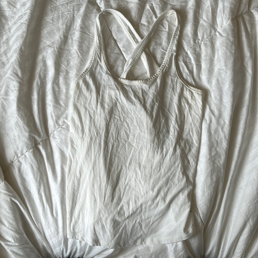 Under Armour White Tank Top, lightly worn